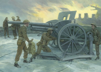 British Commando raid on Vaagso, 1941 - Painting by Graham Turner