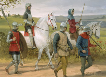 Condottiere on the March - Original Painting