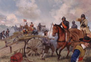 Balfour overruns the Royalist Cannon at the Battle of Edgehill - Print by Graham Turner