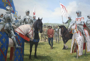 The Battle of Formigny - Medieval Painting by Graham Turner
