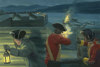 Military Art by Graham Turner - Original Paintings from Osprey Fort William Henry 1755-57