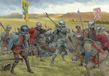 The Battle of Hedgeley Moor 1464 - original painting by Graham Turner