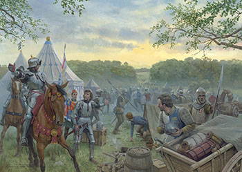 The Battle of Hexham - Painting by Graham Turner