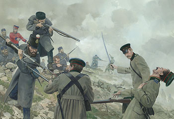 The Battle of Inkerman, 1854 - Historical Military Paintings by Graham Turner