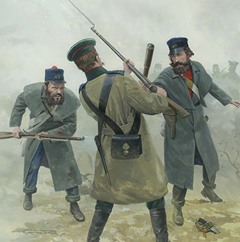 The Battle of Inkerman, 1854 - Historical Military Paintings by Graham Turner