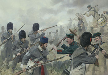 The Battle of Inkerman, 1854 - Historical Military Paintings by Graham Turner