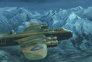 Painting by Graham Turner from Osprey book The Italian Blitz