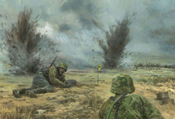 The Battle of Kursk - painting by Graham Turner