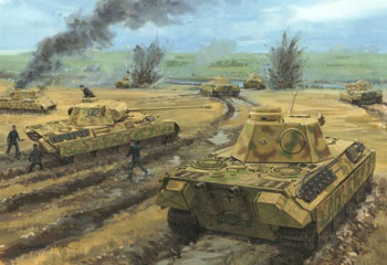 The Battle of Kursk - painting by Graham Turner