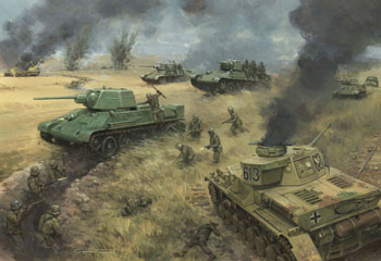 The Battle of Kursk - painting by Graham Turner