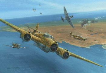 Operation Bowery, Malta - painting by Graham Turner