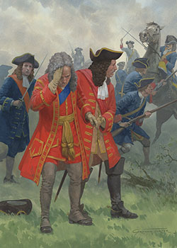 The Duke of Marlborough at the Battle of Ramillies - original painting by Graham Turner