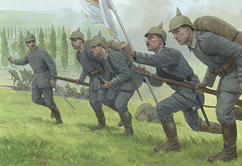 First World War Military Art by Graham Turner - Original paintings from the Osprey book about the battle of the Marne 1914
