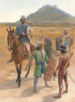 Original painting by Graham Turner from the Osprey book Medieval Indian Armies