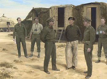 Second World War Military Art by Graham Turner - WW2 Paintings from Osprey Montgomery Book