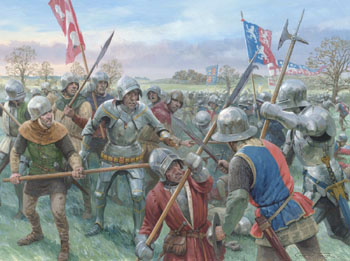 The Battle of Mortimer's Cross - Painting by Graham Turner