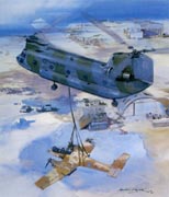 Falklands Tidy-up - Original Painting by Michael Turner