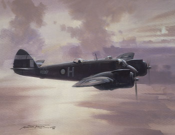 Bristol Beaufighter TFX original aviation painting by Michael Turner