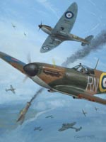 WW2 RAF Fighter Pilot painting