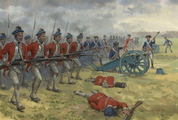 The Battle of Briar Creek - Painting by Graham Turner