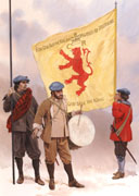 Soldiers of the Strathbogie Regiment, English Civil War - Print by Graham Turner