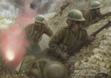 Somme Contact Patrol - WW1 oil painting by Graham Turner GAvA