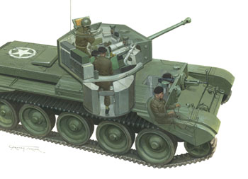 Cromwell Tank Cutaway - painting by Graham Turner