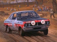 Vauxhall Motorsport Cards - original paintings