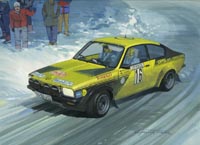 Vauxhall Motorsport Cards - original paintings