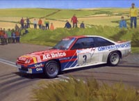 Vauxhall Motorsport Cards - original paintings