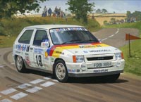 Vauxhall Motorsport Cards - original paintings