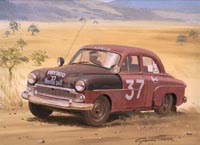 Vauxhall Motorsport Cards - original paintings