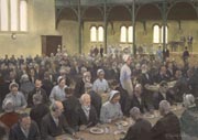 Paintings of Victorian Britain by Graham Turner - Covent Garden Market and Christmas at the Workhouse