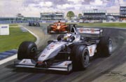 F1 Grand Prix cards from motorsport paintings by Michael Turner