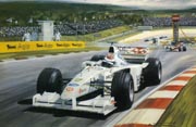 F1 Grand Prix cards from motorsport paintings by Michael Turner