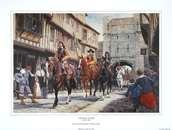 The Relief of York during the English Civil War - Military Art print by Graham Turner