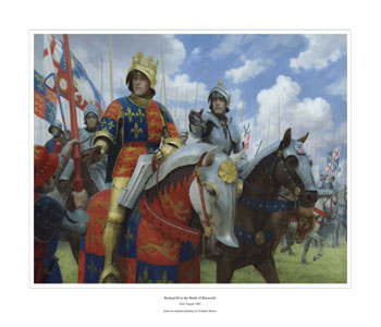 Richard III at the Battle of Bosworth