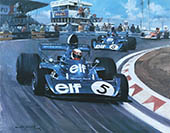 Jackie Stewart, Tyrrell, 1973 Dutch Grand Prix - Motorsport F1 art print by Michael Turner