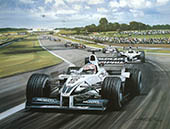 Jenson Button, Williams, 2000 British Grand Prix, Silverstone - Formula 1 art print by Michael Turner