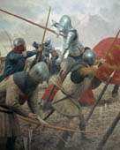 The Battle of Agincourt - Medieval art print by Graham Turner