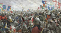 The Battle of Agincourt - original oil painting
