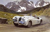 Jaguar XK120 - Classic Sports Car Birthday or Greeting Card