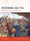 Artist signed Osprey book, Campaign 190, Poitiers AD 732