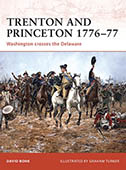 Artist signed Osprey book, Campaign 203, Trenton and Princeton 1776-77