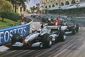 David Coulthard, McLaren, 2002 Monaco Grand Prix - Formula 1 art print by Michael Turner