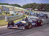 Damon Hill, Williams, 1995 Hungarian Grand Prix - Formula 1 art print by Michael Turner
