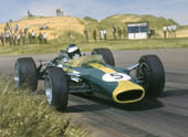 1967 Dutch Grand Prix, Jim Clark, Lotus 49 - Motorsport Art Print by Graham Turner