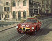 1953 Mille Miglia, Juan Fangio, Alfa Romeo - Motorsport Art Print from a painting by Graham Turner