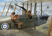 Photo-shoot - print from award-winning painting of BE2 by Graham Turner G.Av.A.