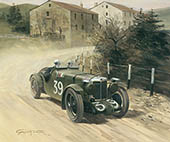 1933 Mille Miglia, MG K3 Magnette, Eyston and Lurani - Motorsport Art Print by Graham Turner